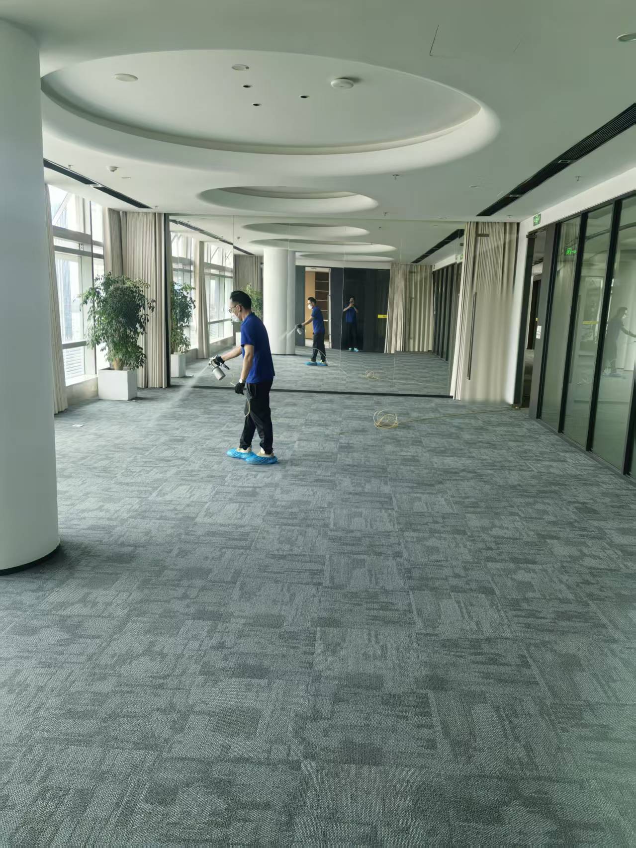 苏州工业园区总工会室内空气净化工程现场3