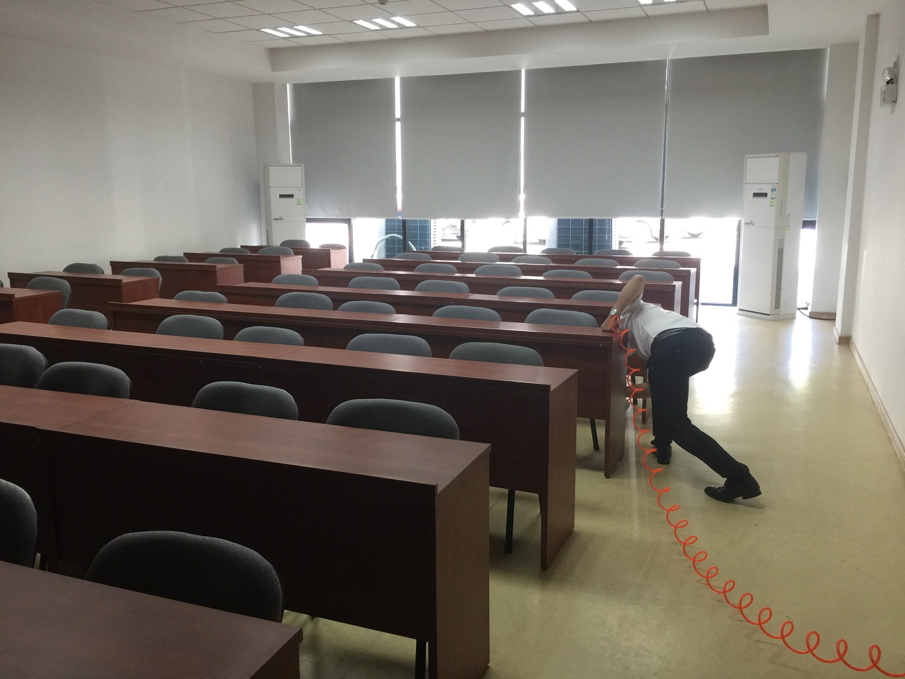 吴江区委党校室内空气净化工程现场4