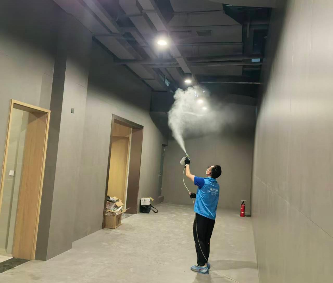 企业空间甲醛治理案例｜波司登办公及公共区域室内空气治理与复检说明室内空气净化工程现场