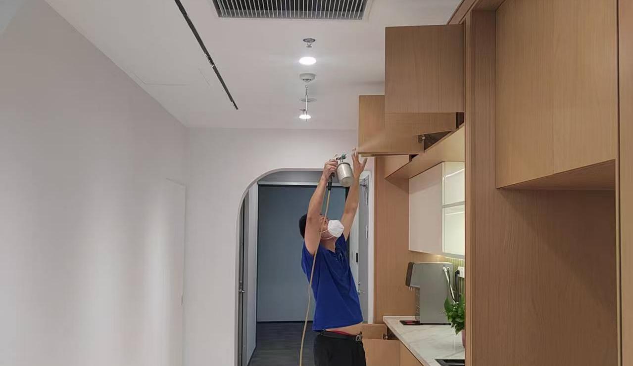 办公及接待空间甲醛治理案例｜苏州工业园区总工会室内空气治理与复检说明室内空气净化工程现场